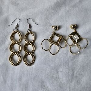 Gold Hammered And Chain